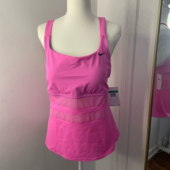 Nike Other - Nike Pink Mesh Swim Tank Top